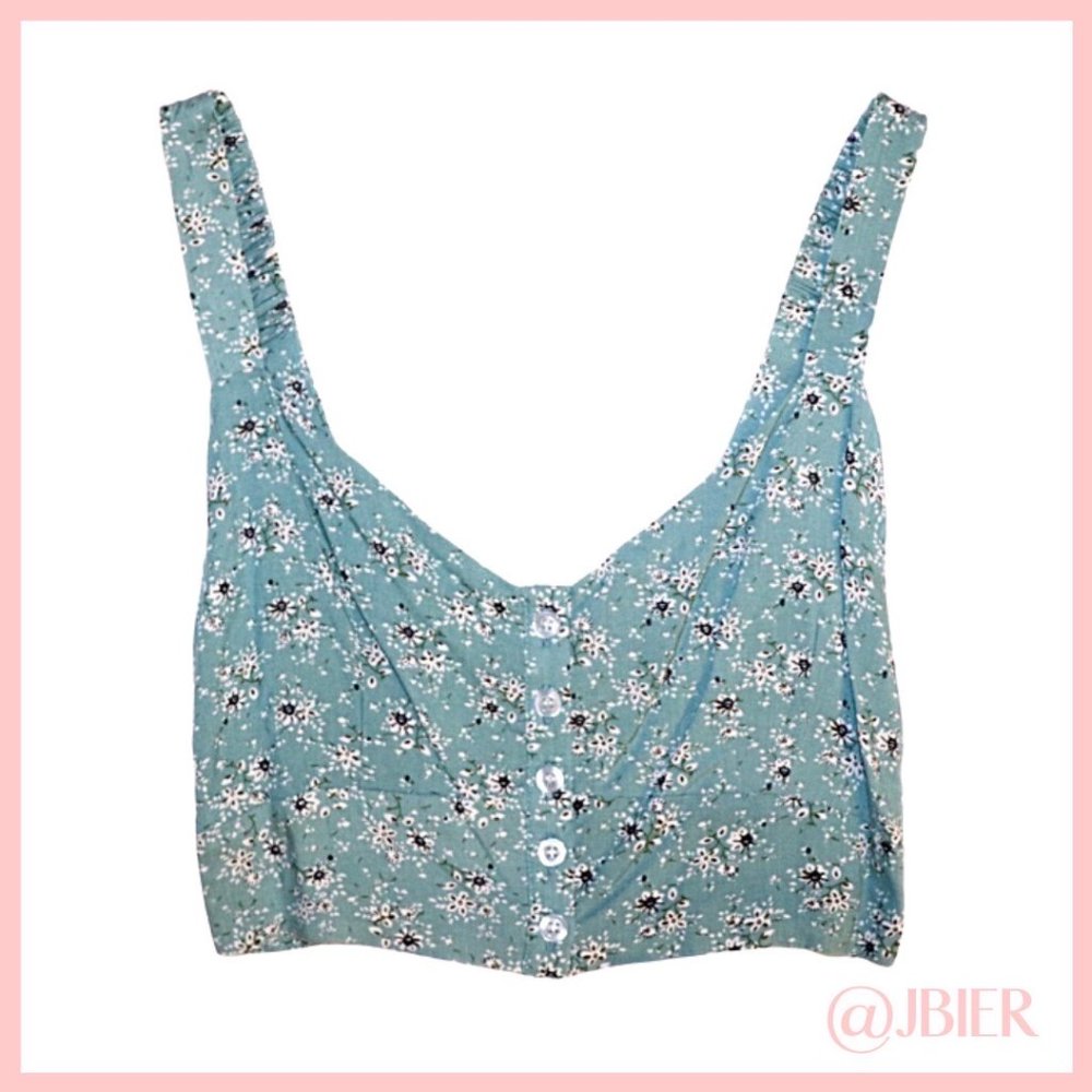 Run Cinta Run Floral Crop Top
